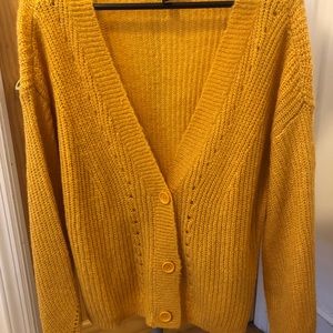 Mustard yellow cardigan